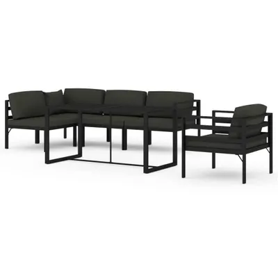 Immagine prodotto di Set Divani da Giardino 6 pz con Cuscini in Alluminio Antracite