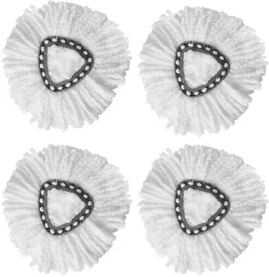 Produktbild von Dailygoods - Ersatzkopf für Wischmopp - Mikrofaser - 4er-Pack - Waschbar
