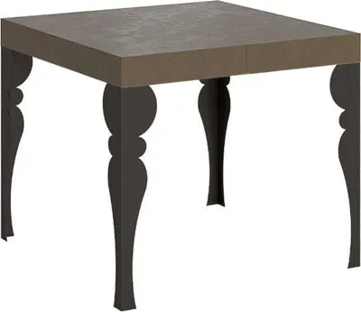 Produktbild von Paxon 90/246x90 cm ausziehbarer Tisch in Taubengrau mit anthrazitfarbenen Beinen