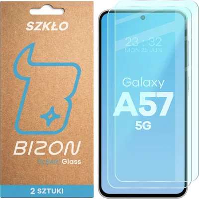 Produktbild von 2x Gehärtetes Glas für Galaxy A57 5G, Bizon Glass Clear Duo
