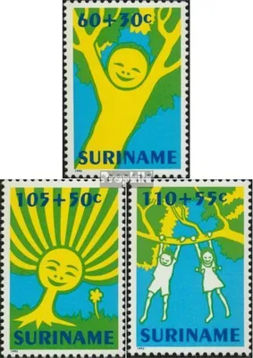 Produktbild von Briefmarken Suriname 1992 Mi 1426-1428 (kompl.Ausg.) postfrisch Kinderzeichnungen