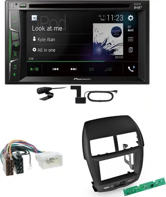 Produktbild von Pioneer AVH-A3200DAB USB Digitalradio MP3 Einbauset für Mitsubishi ASX bis 2014