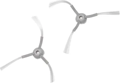 Produktbild von vhbw 2x Seitenbürste kompatibel mit Xiaomi Mijia G1 Saugroboter - Reinigungsbürsten Set, weiß, 3-armig