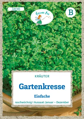 Produktbild von Grüne Fee - Gartenkresse Einfache Samen - 12170