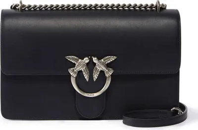 Produktbild von PINKO Umhängetasche Love One Classic DC Black - Old Silver schwarz