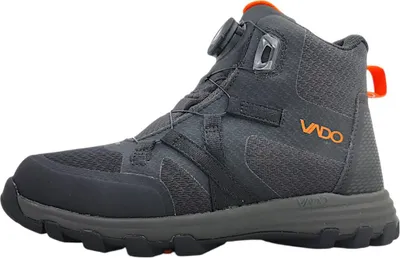 A single hiking boot is shown against a white background.