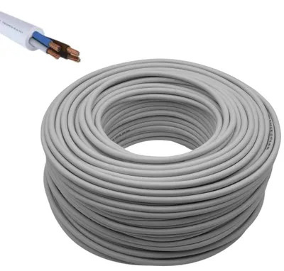 Immagine prodotto di Cavo Elettrico Grigio FROR Gommato Flessibile Tutor Quadripolare Antifiamma - Lunghezza Metri 50, Sezione Conduttore 4x1mmq