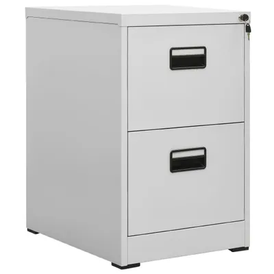 Obrázok produktu pre vidaXL Skriňa na dokumenty svetlosivá 46x62x72,5 cm oceľ