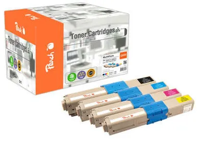 Produktbild von Peach 112100 Tonerkartusche 4 Stück(e) Kompatibel Schwarz, Cyan, Magenta, Gelb