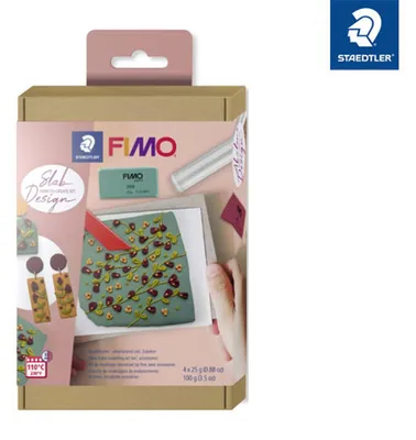 Produktbild von Staedtler FIMO 8025 HTC3, Modellierton, Mehrfarbig, Erwachsener, 4 Stück(e), 4 Farben, 25 g