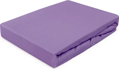 Obrázek produktu pro Napínací prostěradlo, jerseyové napínací prostěradlo s gumou 90x200, světle fialové