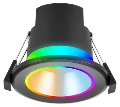 Produktbild von SYLVANIA Smart LED Einbaustrahler 230v | 16 Mio. Farben + Warm - Tageslichtweiß | RGB Spot dimmbar Ø 68 mm | Deckenleuchte kompatibel mit App, Alexa, Siri | Badezimmer, Wohnzimmer & mehr