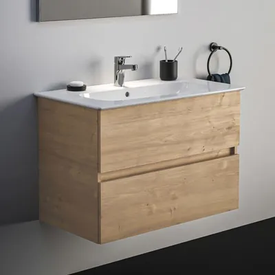 Produktbild von Ideal Standard Eurovit+ Möbelpaket mit Waschtisch 81 cm und Unterschrank 80 cm, 2 Auszüge