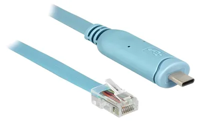 Produktbild von DeLOCK 63914, Blau, 3 m, USB Typ-C, RJ45, Männlich, Männlich