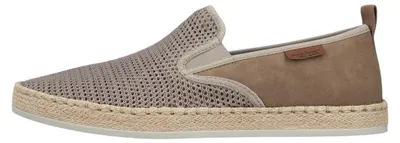 Image de Chaussons de ville Rieker pour hommes, couleur beige, style décontracté