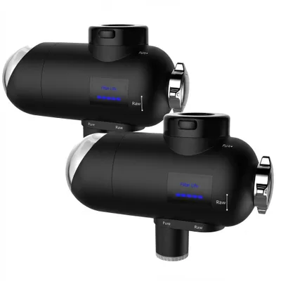 Image de 2× Filtre à eau pour robinet, Filtre pour robinet Filtration à plusieurs niveaux,Filtre à eau potable Élimine les métaux lourds Goût,Cartouche filtrante interchangeable