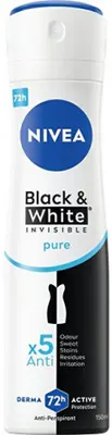 Produktbild von Nivea - Invisible For Black & White Pure Antiperspirant 150ml