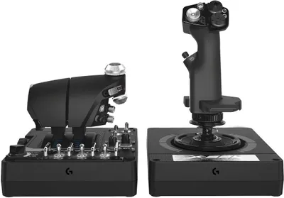 Immagine prodotto di Logitech X56 H.O.T.A.S. - Joystick e acceleratore - cablato - per PC