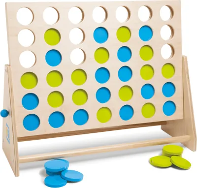 Produktbild von BS Toys 4 in einer Reihe XL Holzbrettspiel 57cm - ab 6 Jahren