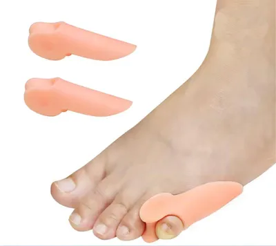 Immagine prodotto di CHPN – Separatori per dita – Alluce valgo – Silicone – Correttore per dita – Separatori – Protezione per dita – Dito piccolo – 1 paio – Universale – Dolore al dito piccolo