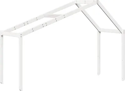 Produktbild von vidaXL Dach für Kinderbett Weiß 203x80,5x142 cm Massivholz Kiefer