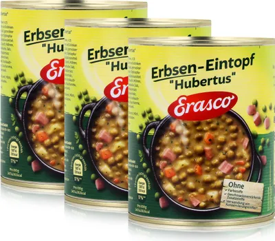 Produktbild von Erasco Erbsen-Eintopf "Hubertus" 800g Fertigessen (3er Pack)