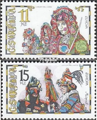 Produktbild von Briefmarken Tschechien 1998 Mi 182-183 (kompl.Ausg.) postfrisch Feste