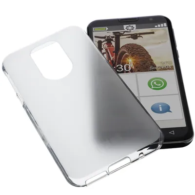 Produktbild von foto-kontor Hülle kompatibel mit Emporia Smart 5 Tasche Gummi TPU Schutz Handytasche transparent