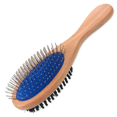 Image de Brosse à chien Fantaisie réversible L 23 cm