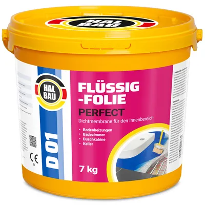 Obrázok produktu pre Vnútorná tekutá fólia 7 kg Kúpeľňa Hydroizolácia Pružná izolácia HALBAU D01