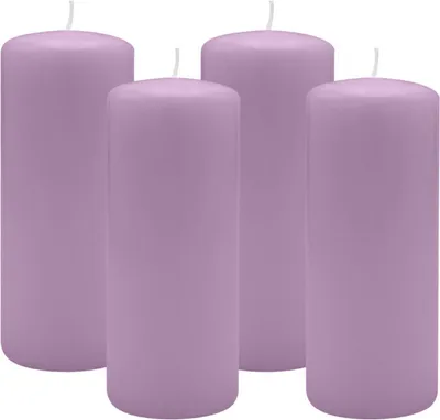 Produktbild von 4er Set Adventskranzkerzen Mittelflieder Ø 60 x 120 mm