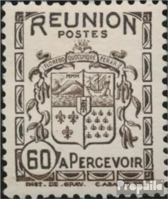 Produktbild von Briefmarken Reunion 1933 Mi P22 mit Falz Portomarken