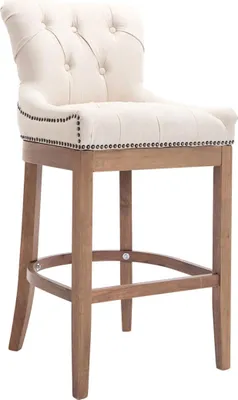 Produktbild von Barhocker HLO-CP26 Stoff, Antik-hell  creme