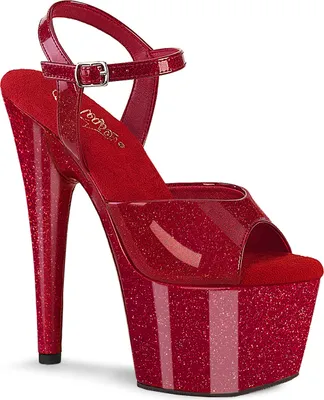 Produktbild von ADORE-709GP Damen Sandale von Pleaser, Rot , EU 42, US 12