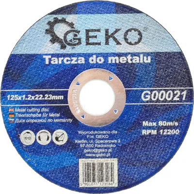 Zdjęcie produktu dla Tarcze tnące Ø125 mm, tarcze elastyczne ze stali nierdzewnej, extra cienkie, do metalu, 125 x 1,2 x 22,23 mm