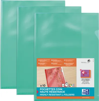 Produktbild von Oxford 100206724, A4, Polyvinylchlorid (PVC), Grün, 220 mm, 315 mm, Frankreich