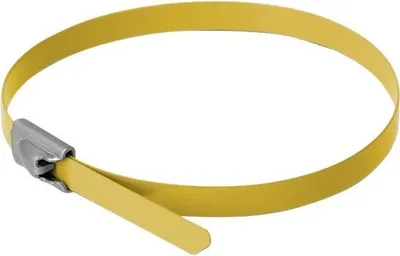Immagine prodotto di DELOCK Edelstahlkabelbinder L 500 x B 4,6 mm gelb 10 Stück