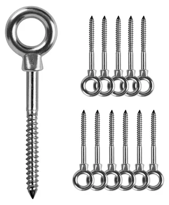 Produktbild von Edelstahl Augenschrauben M6, Set von 12 Stück