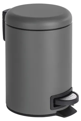 Immagine prodotto di WENKO bidone a pedale per rifiuti bidone per rifiuti bidone per rifiuti separatore di cosmetici bidone Leman grigio