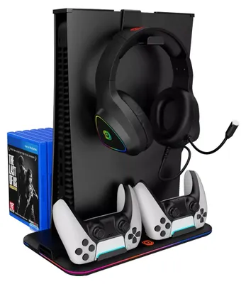 Immagine prodotto di Canyon Multifunctional Stand CS-PS5  FAN/RGB/CHARGING  black retail