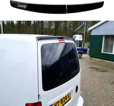 Obrázek produktu pro Střešní spoiler zadní křídlo ABS pro VW Caddy 2005-2018 dvoudveřový Vysoce kvalitní zadní spoiler pro sportovní design, lepší aerodynamika