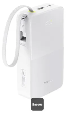 Obrázok produktu pre Externá batéria Baseus EnerFill FC51 Bipow2 Pro, 20000 mAh, 1x Type-C, biela, 2,4 A