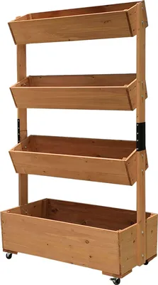 Immagine prodotto di Vaso Strend Pro, verticale, aiuola, a 4 livelli, con ruote, 85x45x147 cm