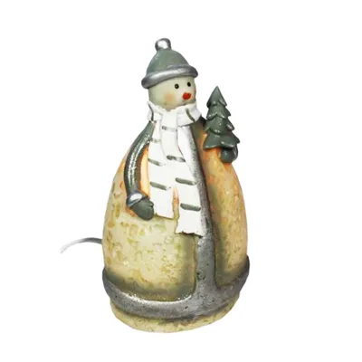 Immagine prodotto di Lampada da comodino Lampada decorativa con design a pupazzo di neve Altezza 20 cm