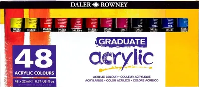 Obrázek produktu pro Daler Rowney Graduate Sada akrylových barev 48 x 22 ml