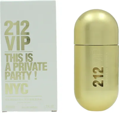 Produktbild von Carolina Herrera 212 VIP, Frauen, 50 ml, Bergamotte, Passionsfrucht, Passion Fruit & Bergamot, Gardenia, Rumänisch, Gardenia & Rum Accord