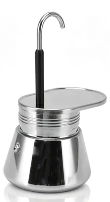 Mokkapot aus Edelstahl, 500 ml, Einzelauslauf, italienische Kaffeekanne