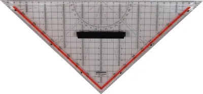 Image de RUMOLD Triangle à dessin 1058 325cm verre acrylique transparent