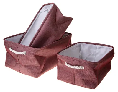 Immagine prodotto di Set 3 Contenitori in Tessuto 45 cm