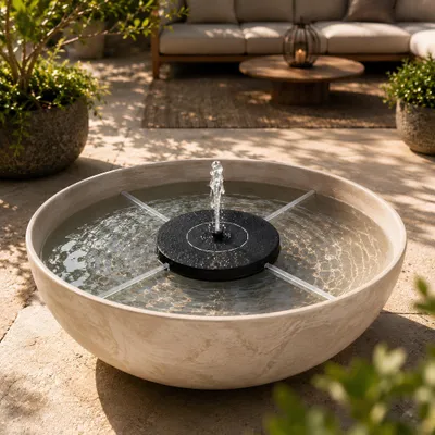 Image de Fontaine solaire Fontaine d'eau pour jardin Fontaine Mini-étang